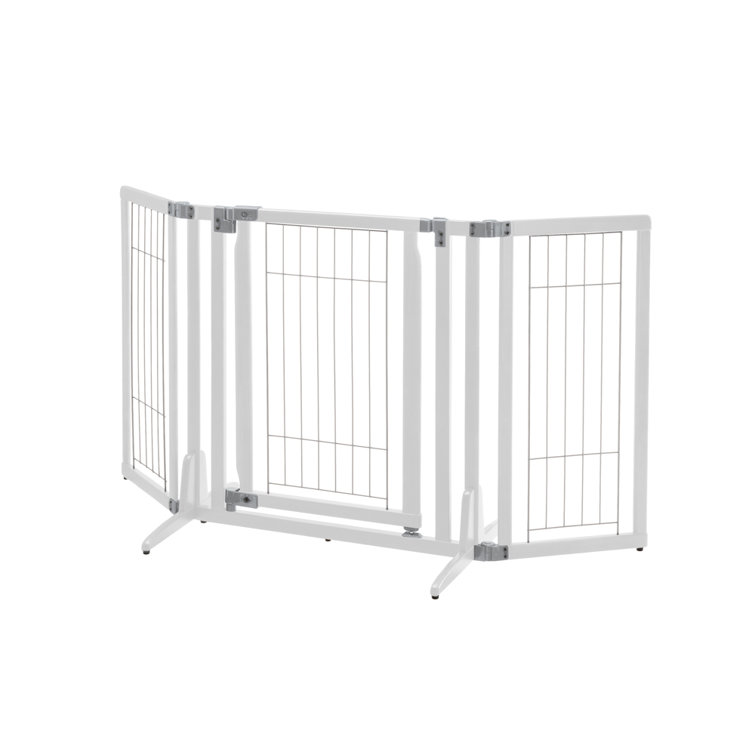 Deluxe freestanding pet hotsell gate with door richell